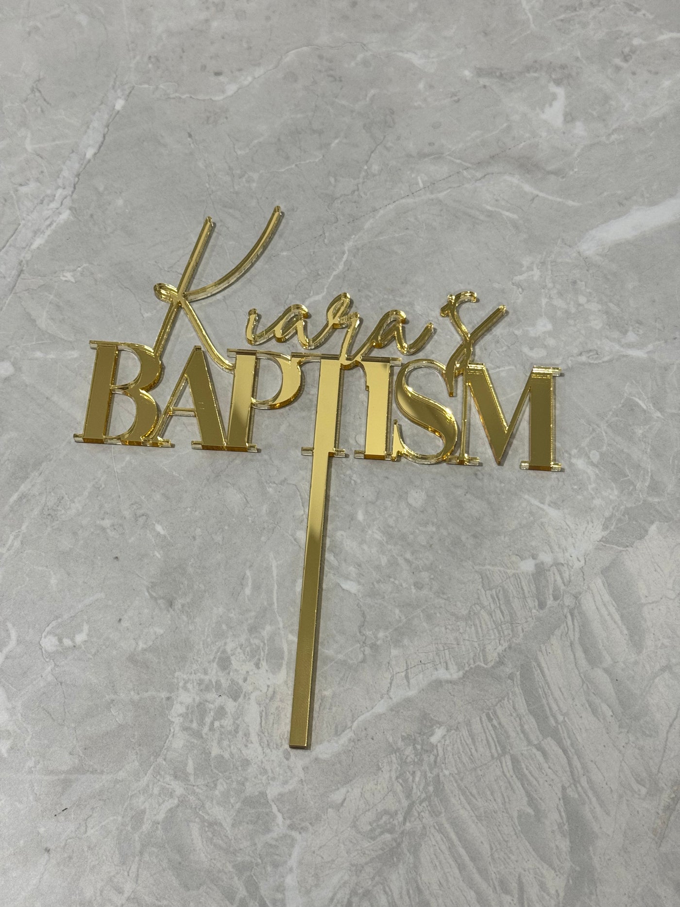 Baptism Cake Topper