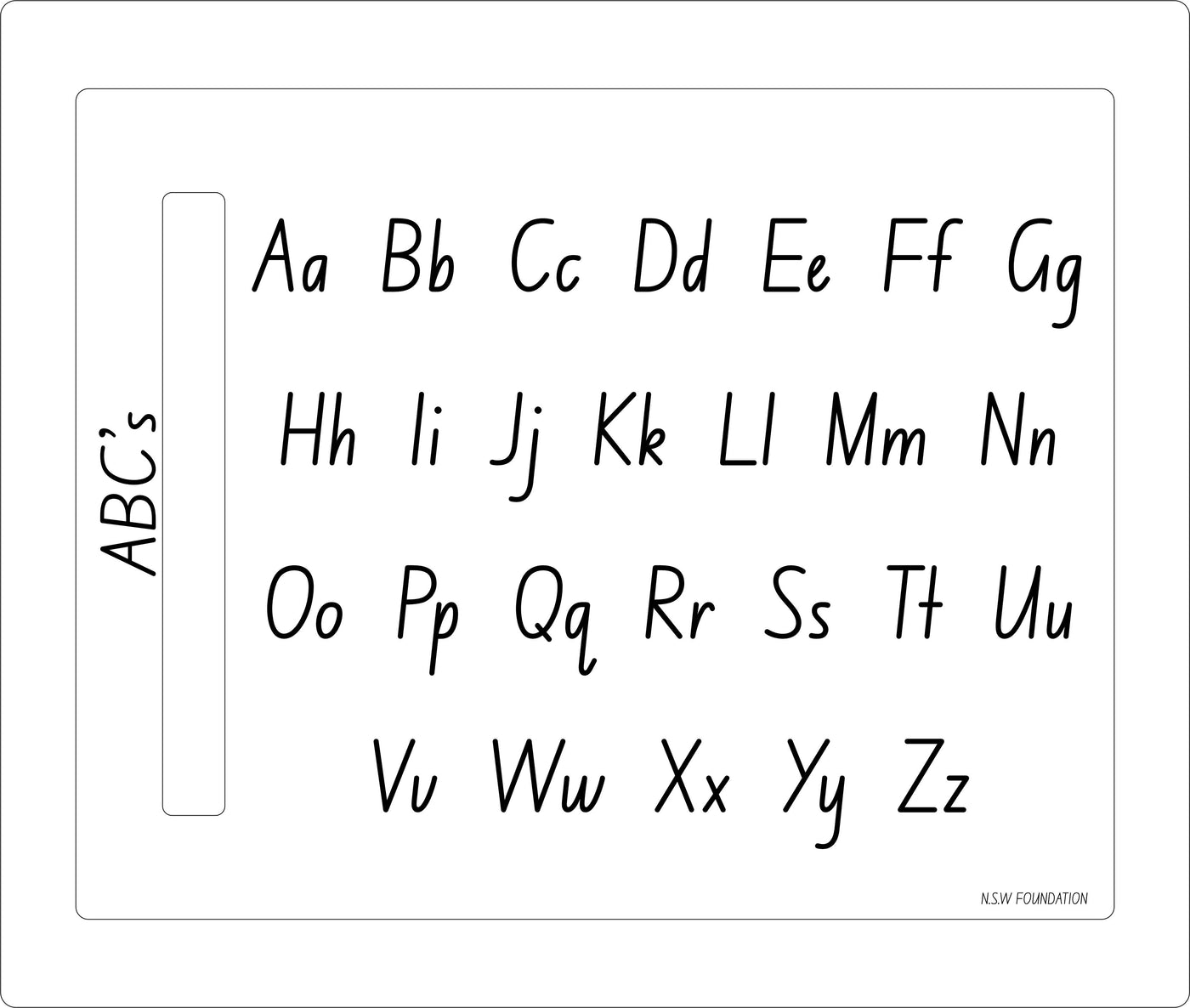 ABC's Trace & Erase Board