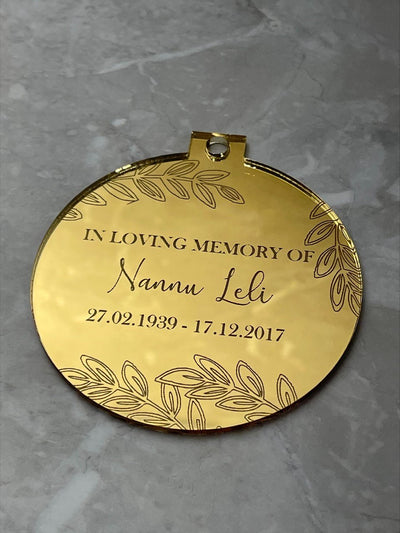 In Loving Memory Bauble