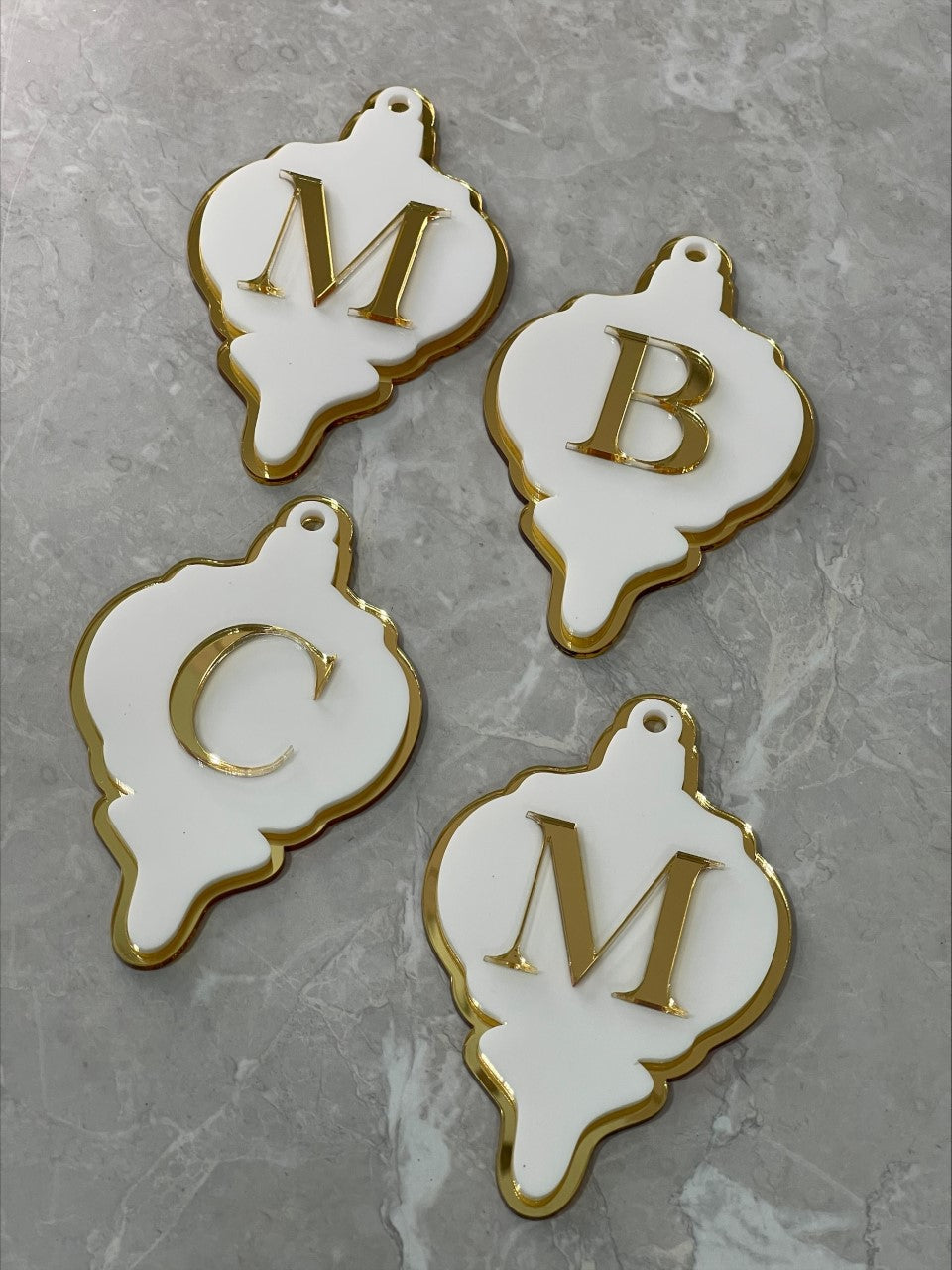 Personalised Letter Christmas Ornaments