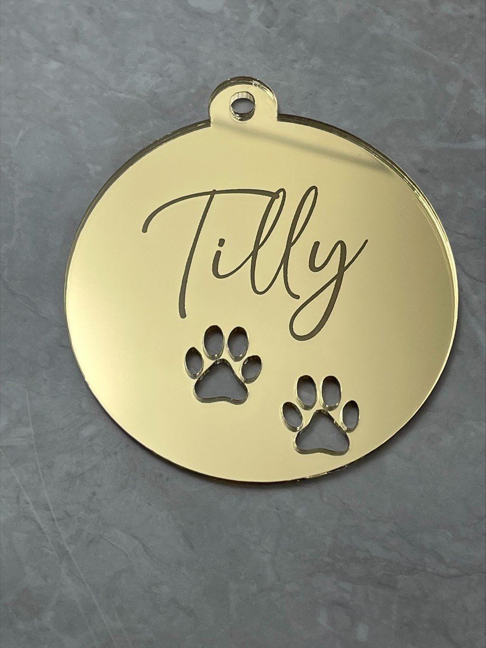 Paw Print Christmas Bauble