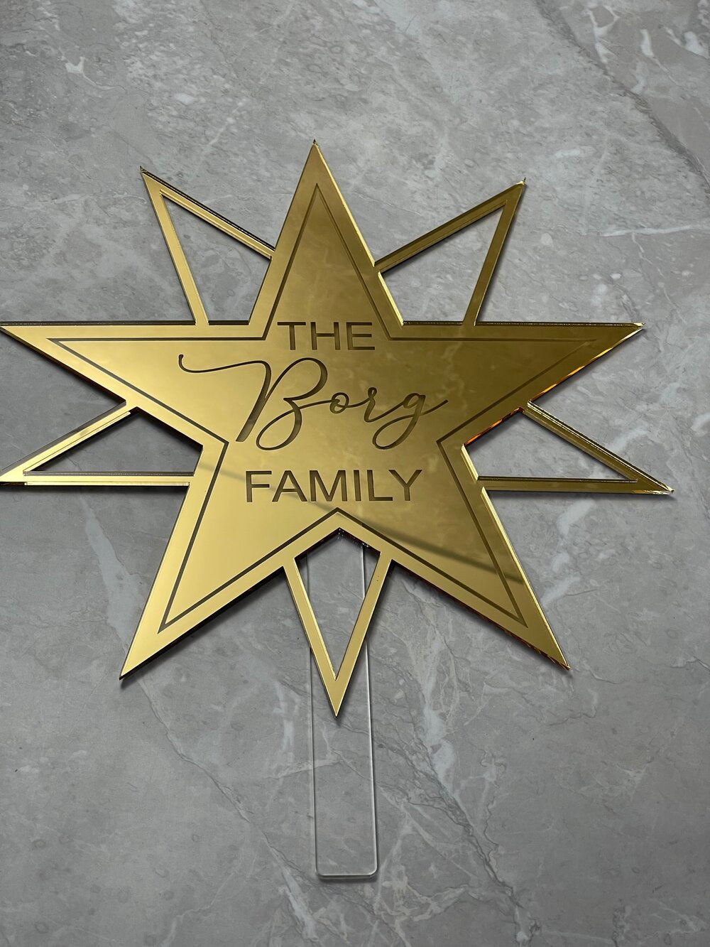 Personalised Christmas Tree Star