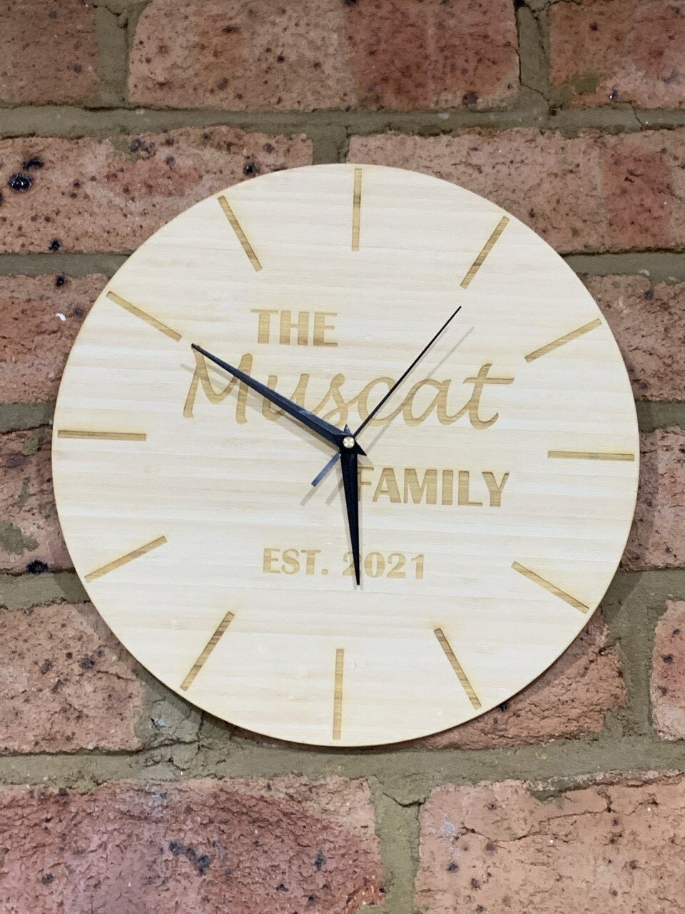 Personalised Family Clock